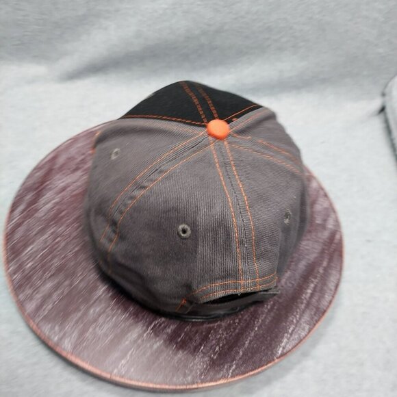 2007 Daytona Beach Bike Week Cap Gray & Black Adjustable Strap Flames - Picture 4 of 10